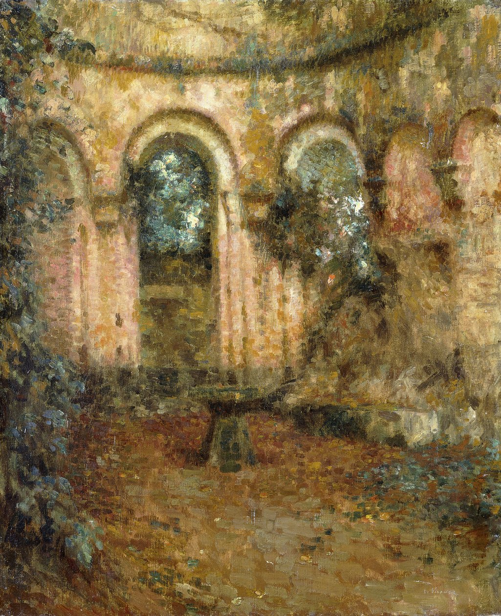 Le Cour du Château - Henri Eugene Augustin Le Sidaner