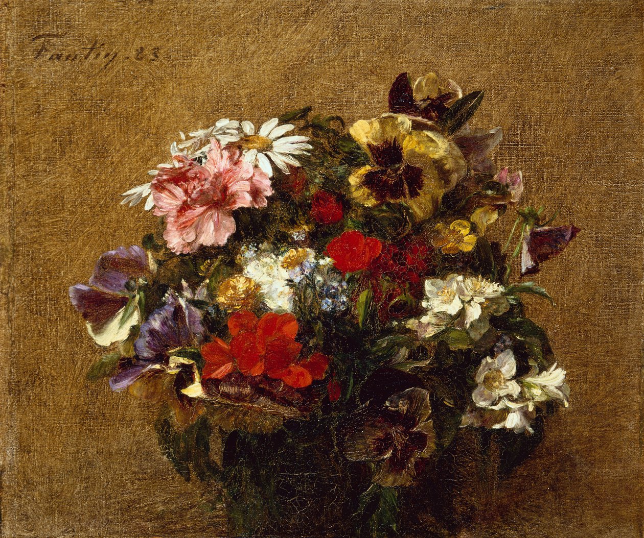 Bouquet de fleurs - Ignace Henri Jean Fantin Latour