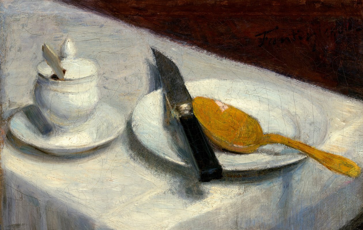 Nature morte au pot à moutarde - Henri Fantin-Latour