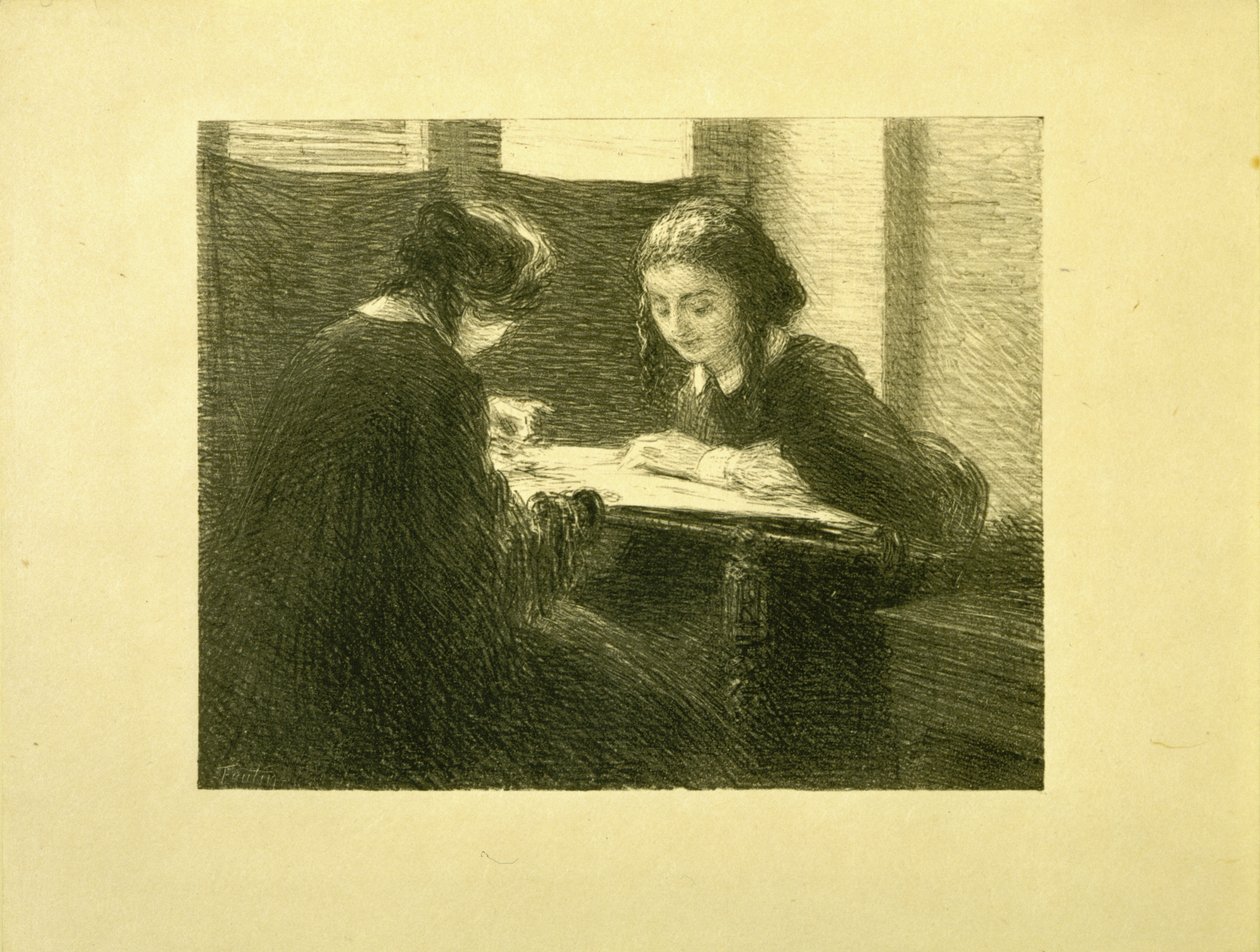 Les Brodeuses, No. 3 - Henri Fantin-Latour