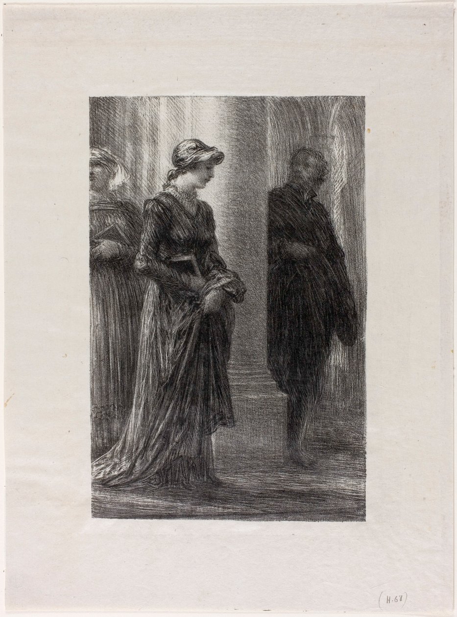 Les Maîtres chanteurs de Nuremberg, Acte I : Walther et Eva se rencontrent - Henri Fantin-Latour