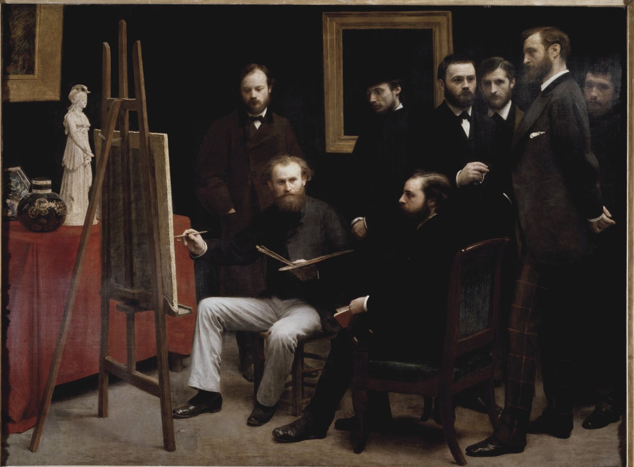 Un atelier aux Batignolles (avec plusieurs portraits d