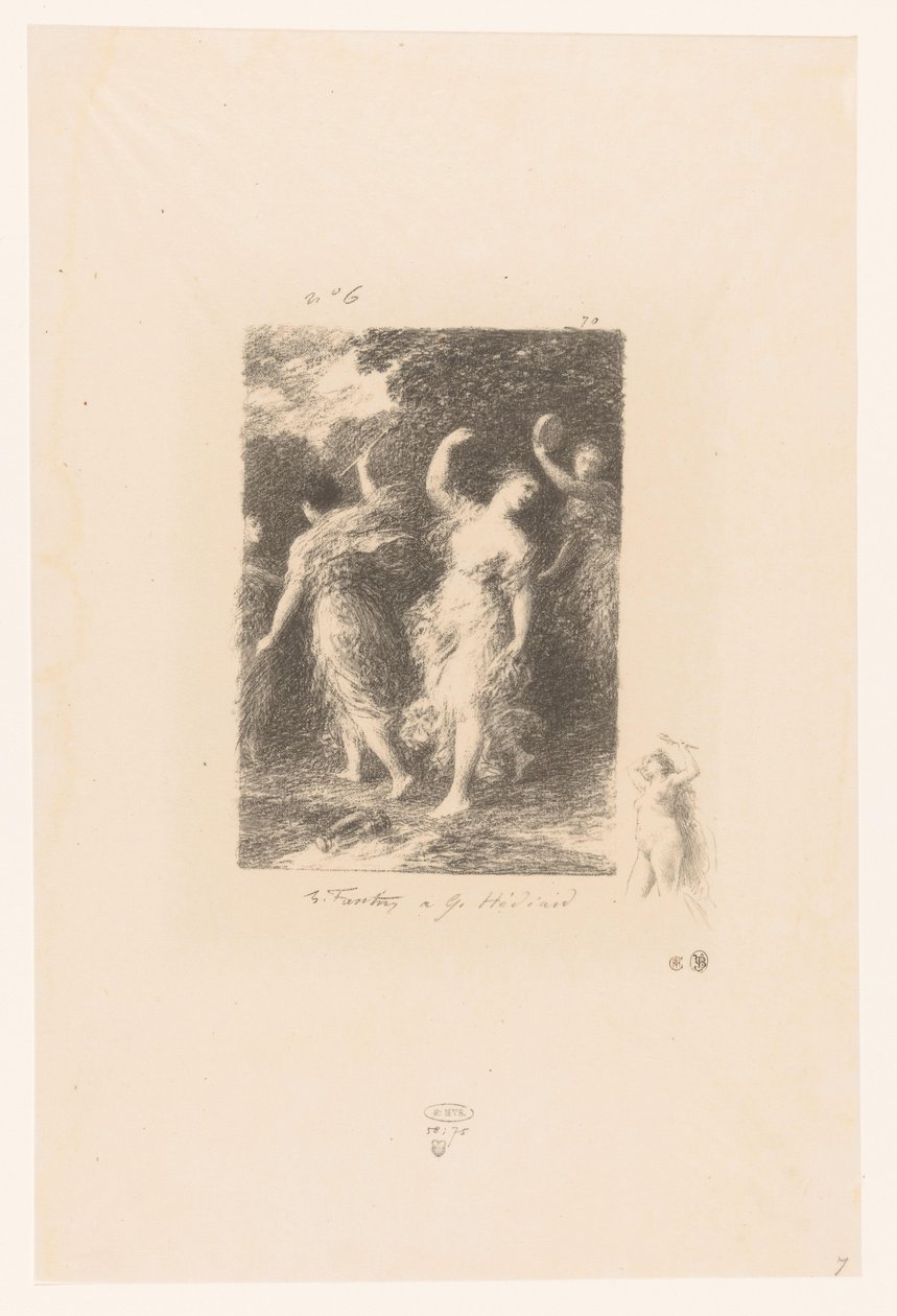 Bacchantes dansant et faisant de la musique - Ignace Henri Jean Fantin Latour