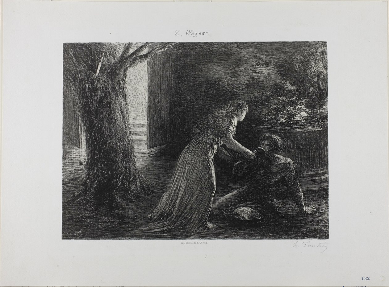 Début de la Walkyrie - Ignace Henri Jean Fantin Latour