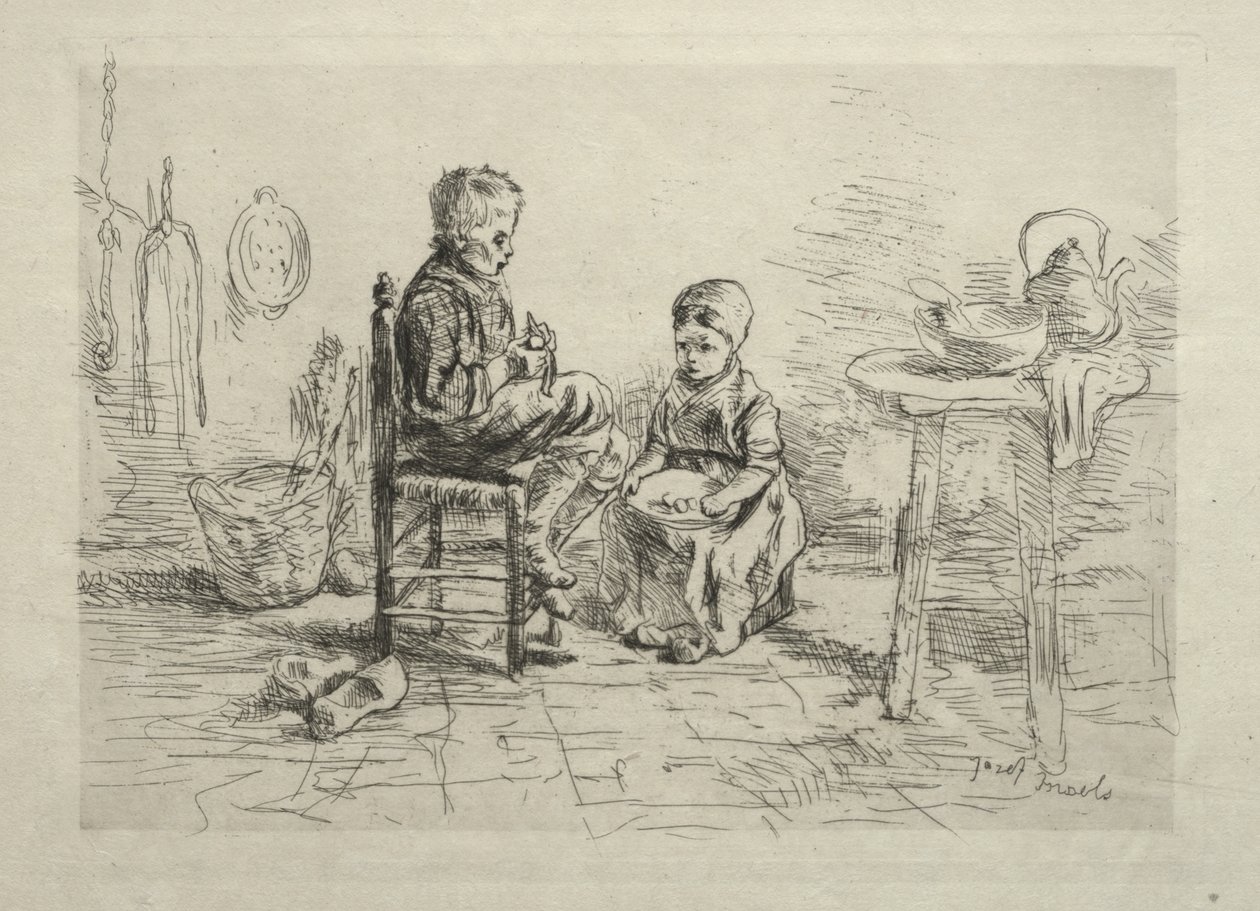 Épluchage de pommes de terre - Ignace Henri Jean Fantin Latour