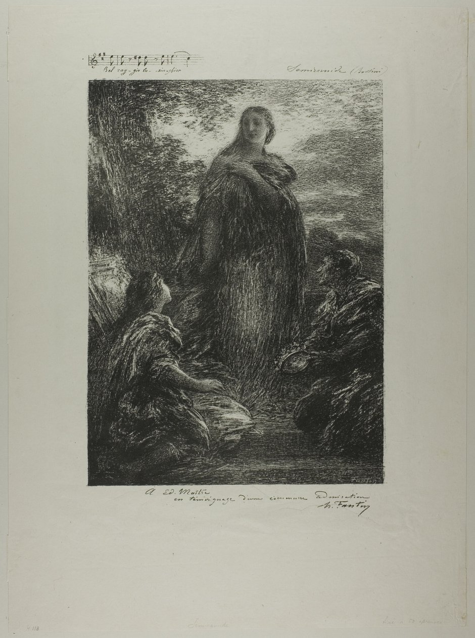 Sémiramis - Ignace Henri Jean Fantin Latour