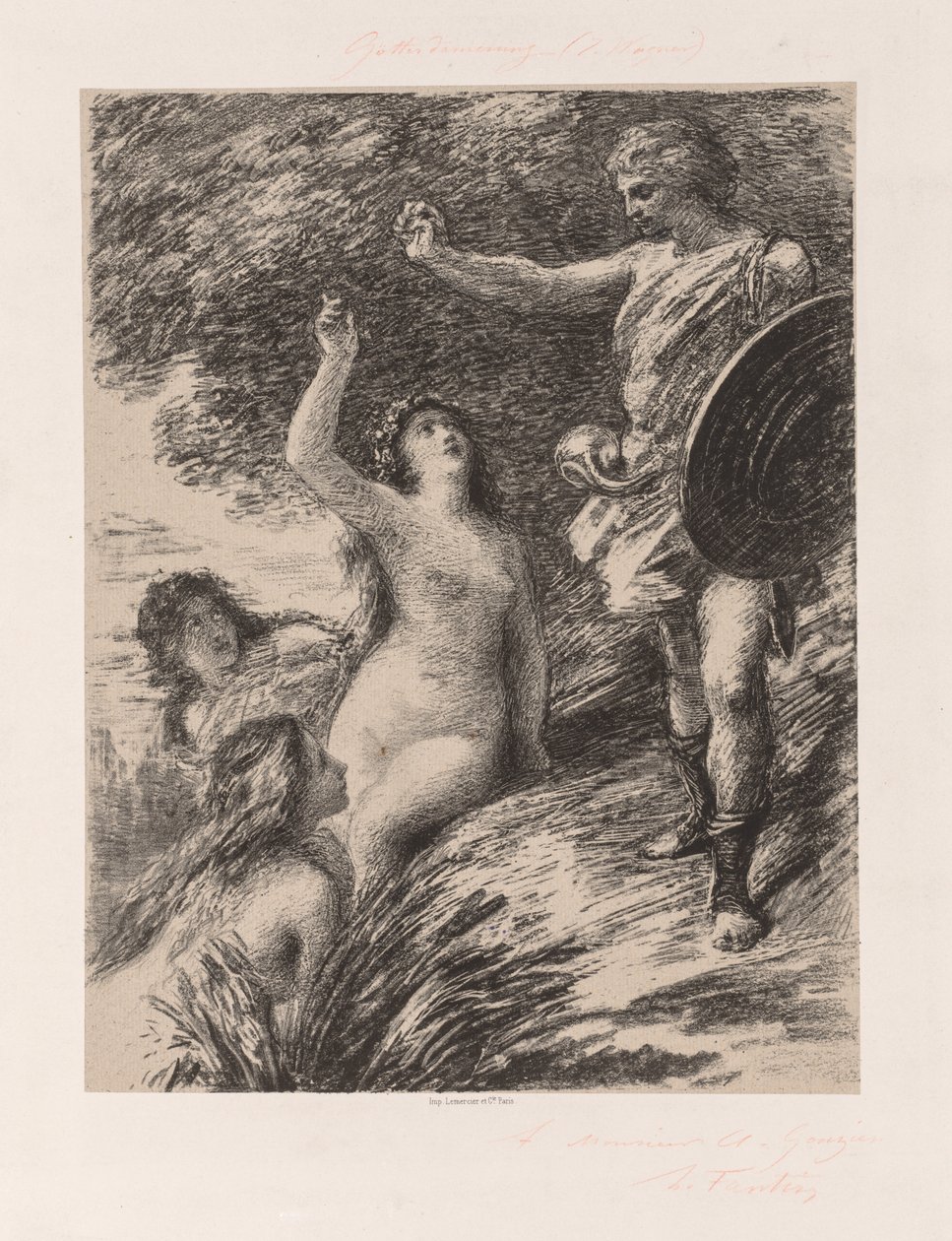 Siegfried et les filles du Rhin - Ignace Henri Jean Fantin-Latour