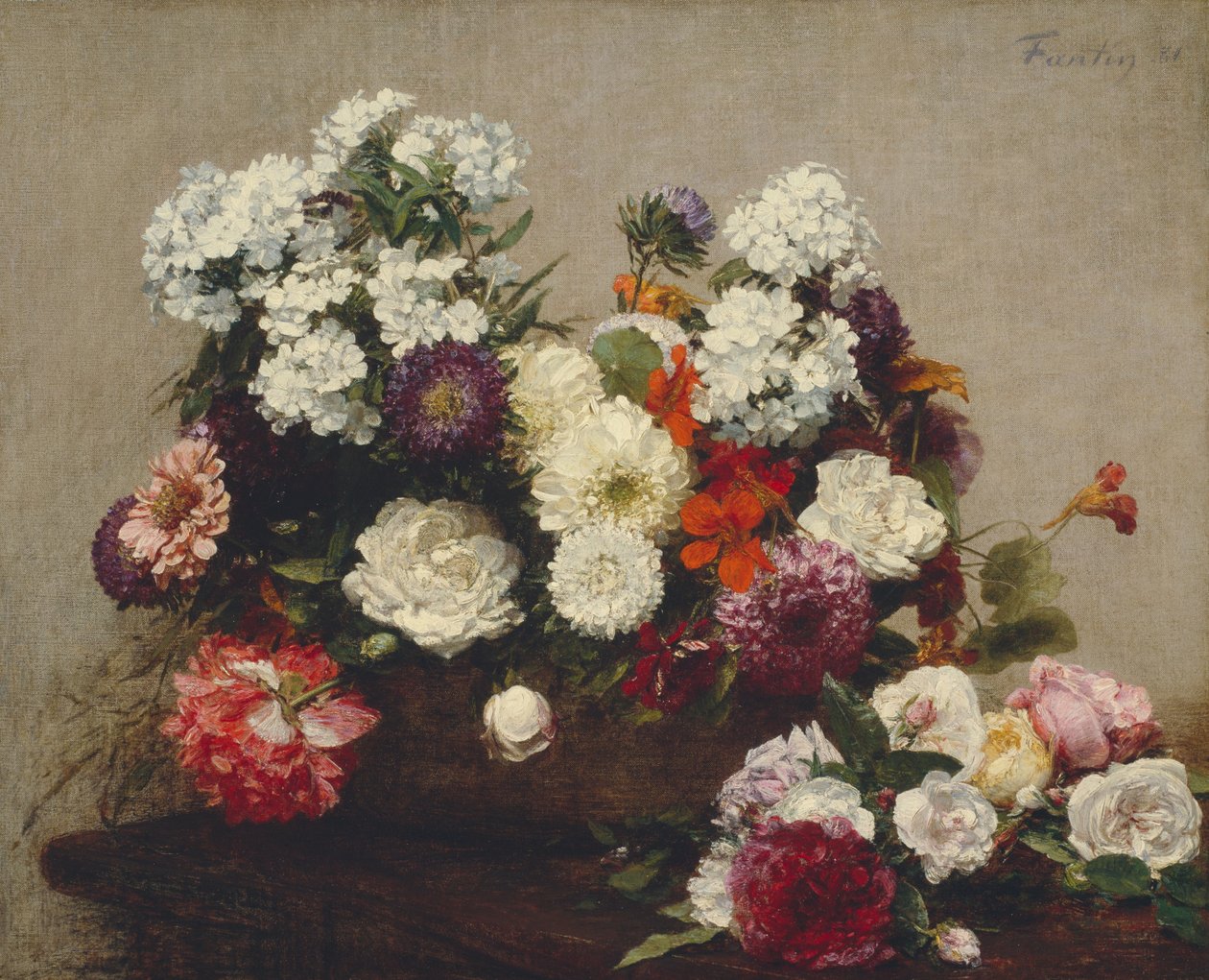 Nature morte aux fleurs - Henri Fantin Latour