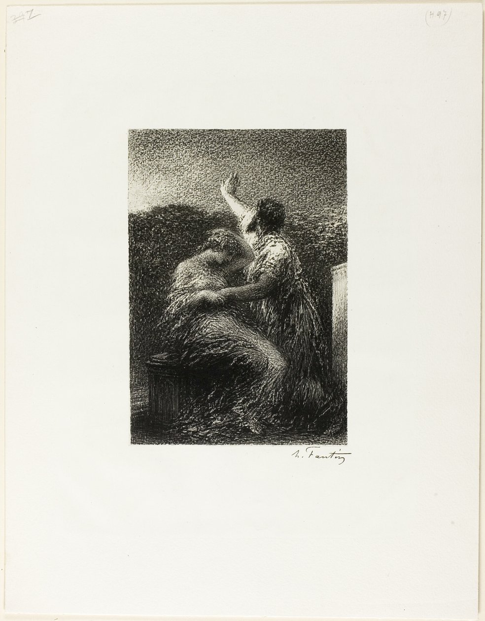 Le mage Balthasar et Fatima - Ignace Henri Jean Fantin Latour