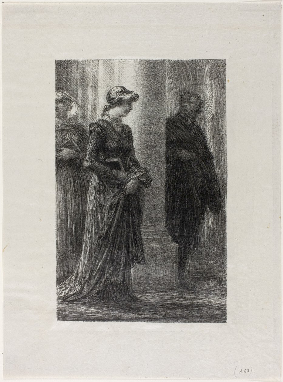 Les Maîtres chanteurs de Nuremberg, Acte I : Walther et Eva se rencontrent - Ignace Henri Jean Fantin Latour