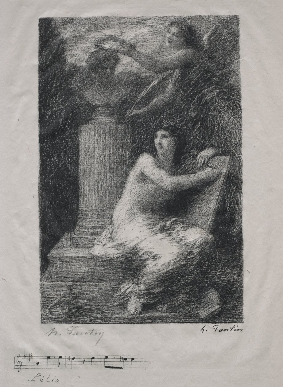 À Berlioz (Petite plaque) - Ignace Henri Jean Fantin Latour