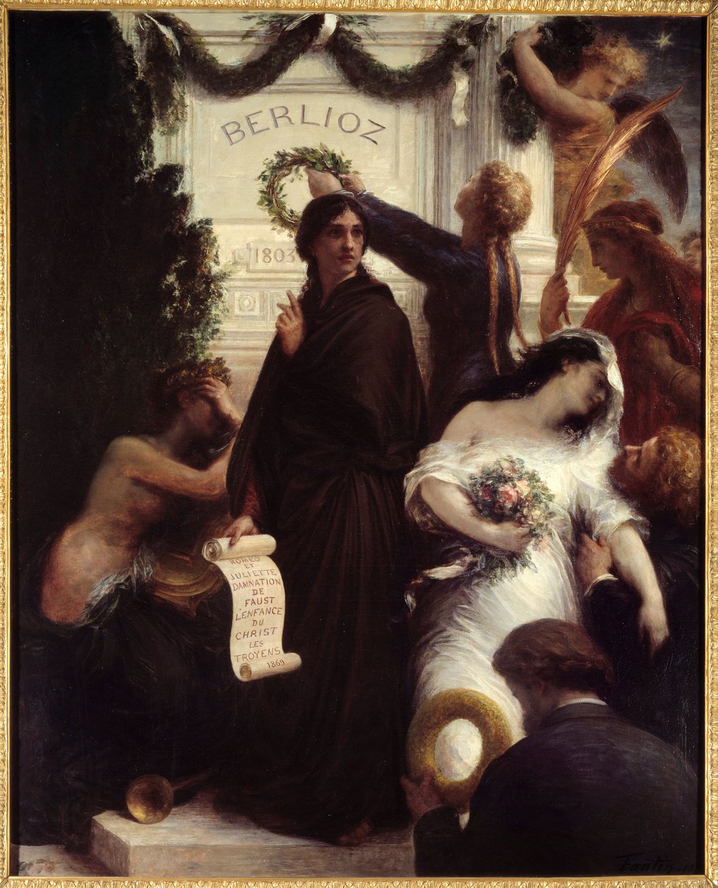 Hommage à Berlioz. Hector Berlioz, compositeur français - Ignace Henri Jean Fantin Latour