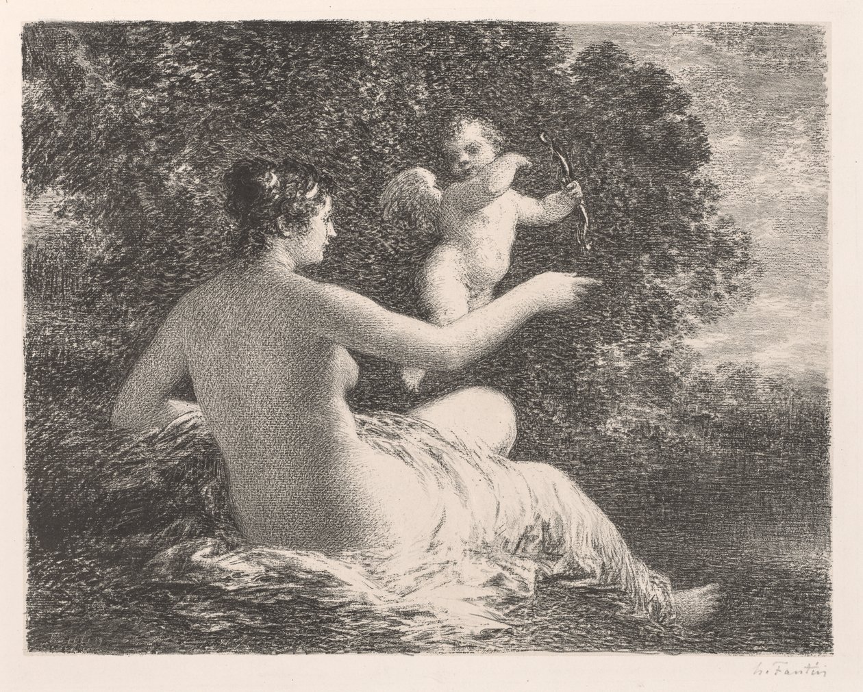 Vénus et Cupidon - Ignace Henri Jean Fantin Latour