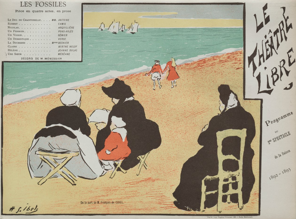 Les Fossiles (Programme du Théâtre Libre) - Henri Gabriel Ibels