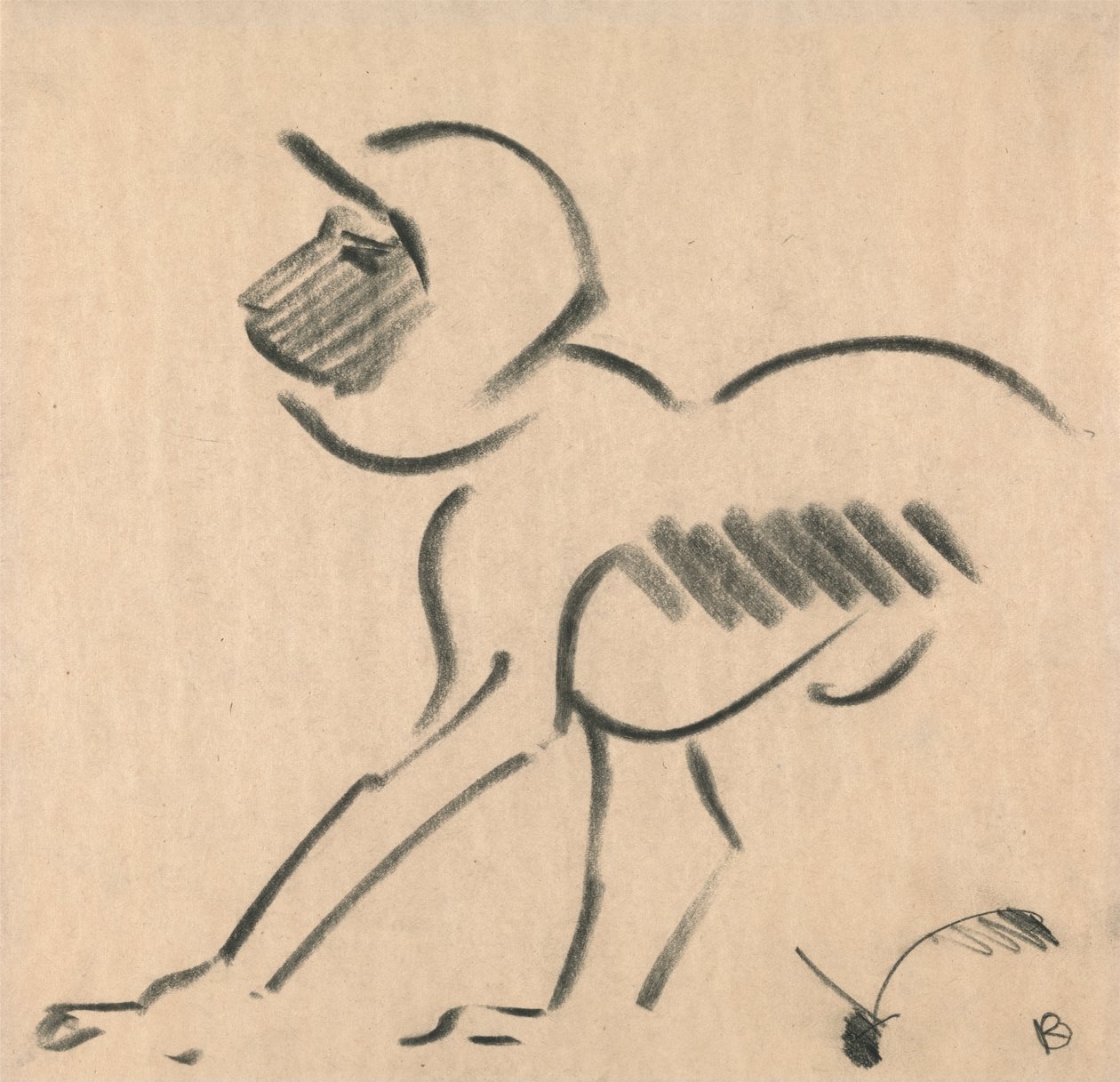 Singe accroupi - Henri Gaudier Brzeska
