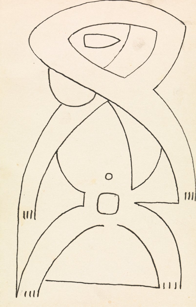 Étude de figure pour un design en relief - Henri Gaudier Brzeska