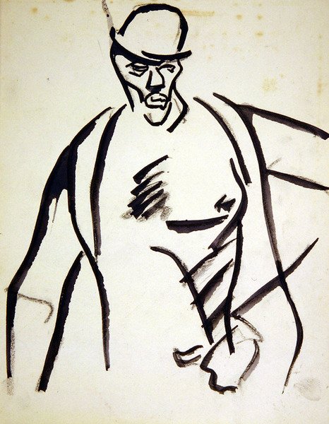 Homme au chapeau melon - Henri Gaudier Brzeska