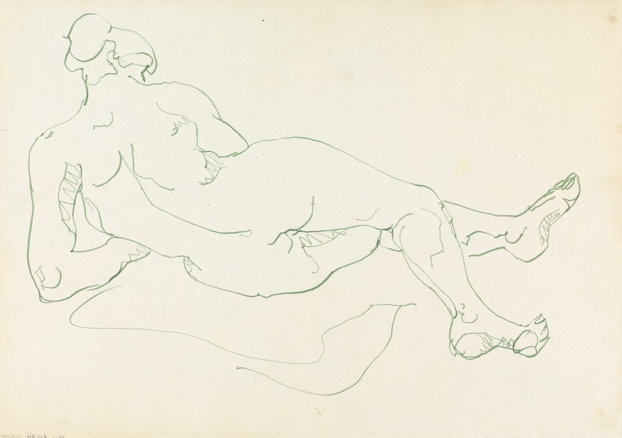 Figure féminine allongée - Henri Gaudier Brzeska
