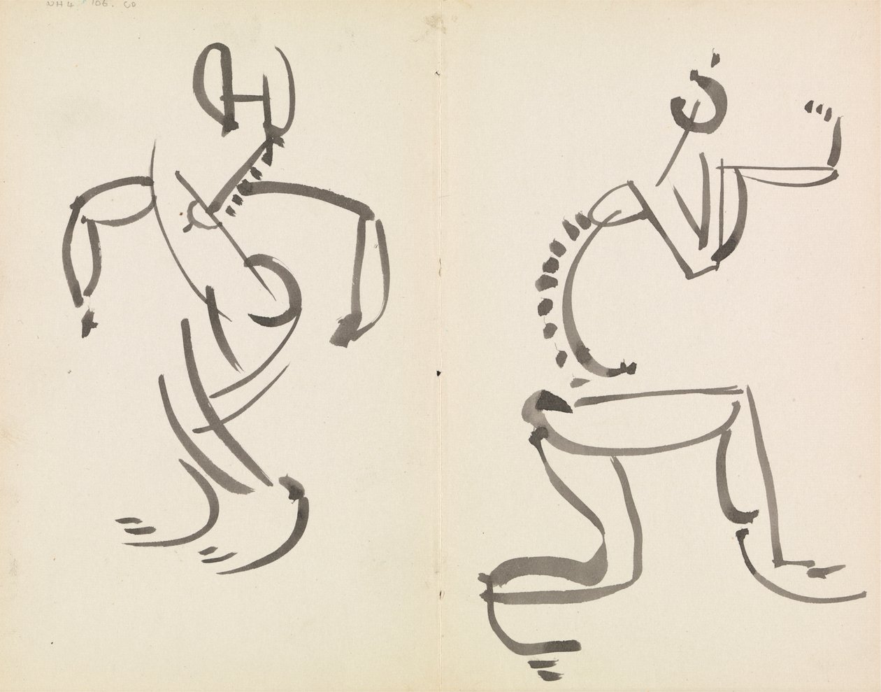 Deux études de figures - Henri Gaudier Brzeska