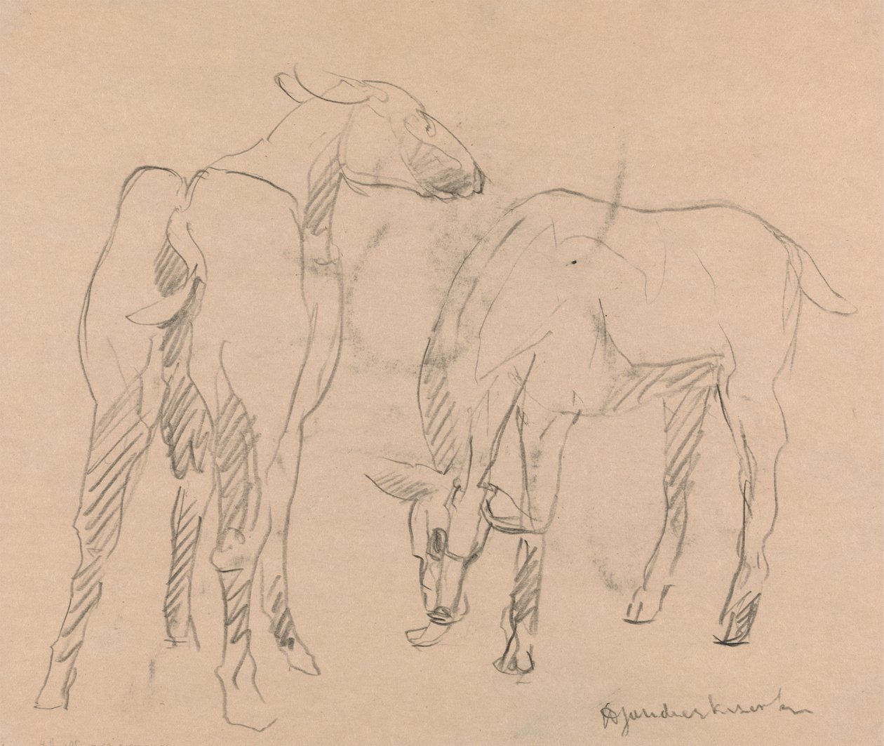 Deux chèvres - Henri Gaudier-Brzeska