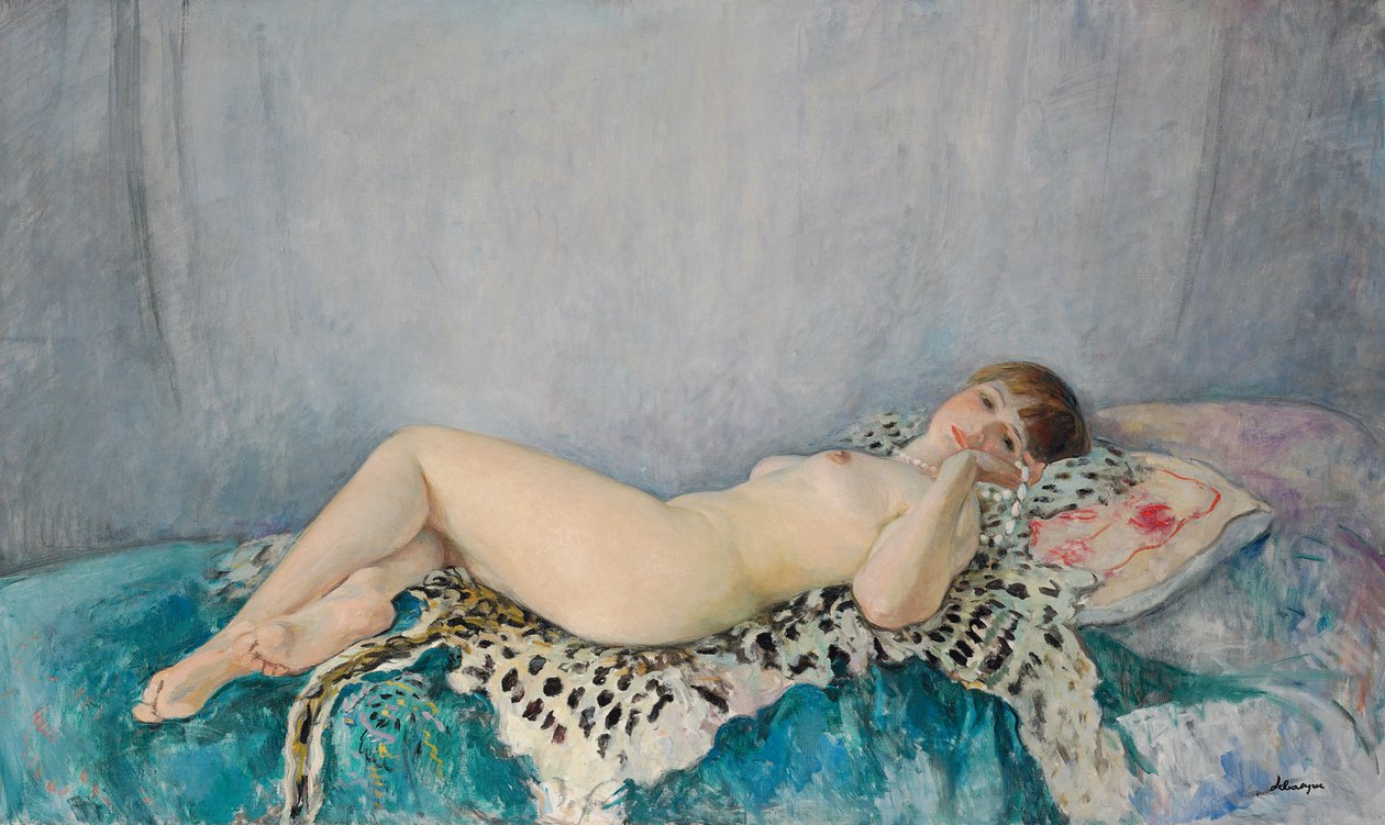 Nu sur peau de léopard, Le Cannet, 1926 - Henri Lebasque