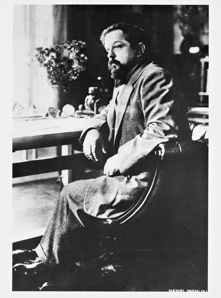 Portrait du compositeur et pianiste français Claude Debussy (Saint-Germain-en-Laye) - Henri Manuel