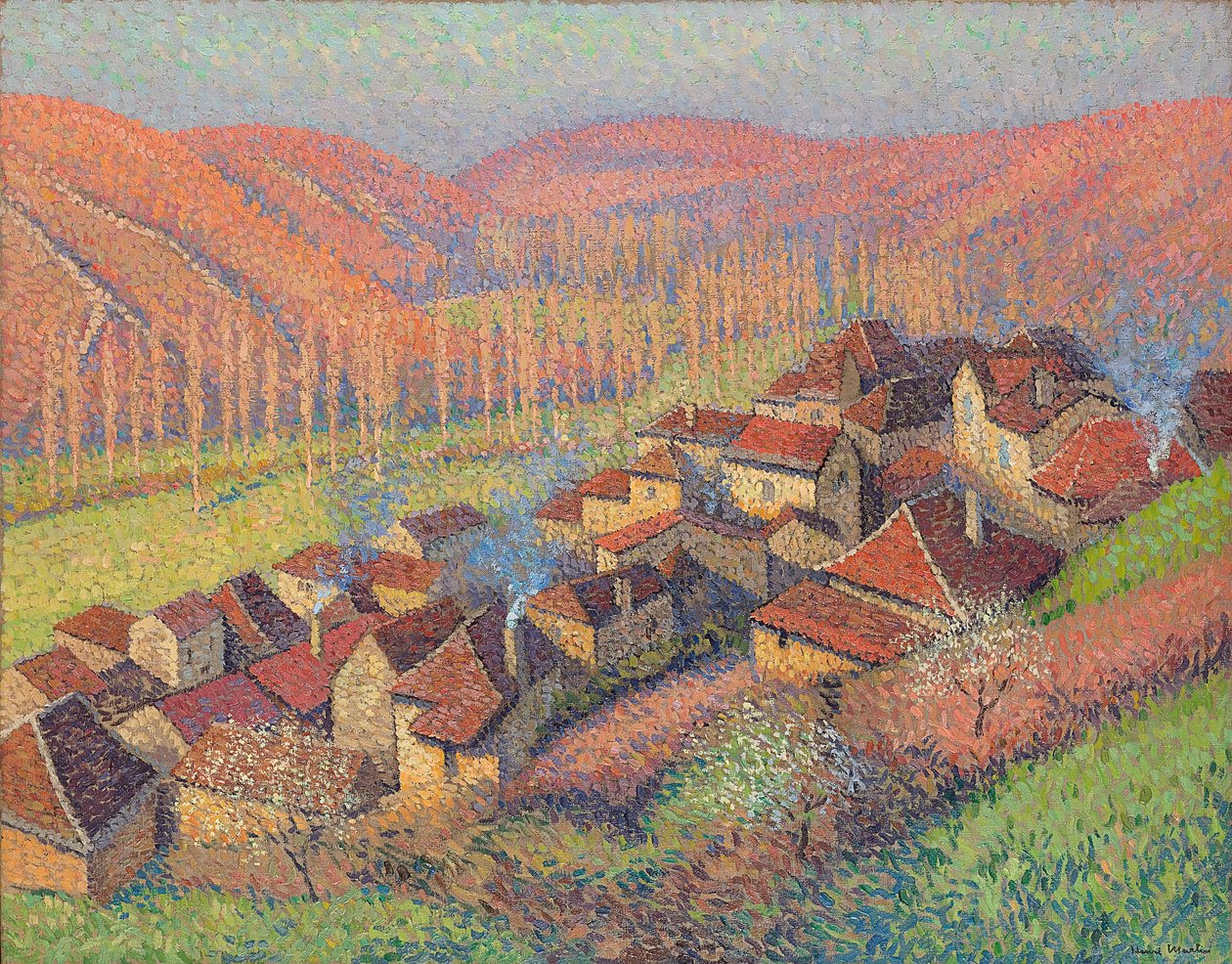 Vue du centre de Labastide du Vert, c.1940 - Henri Martin
