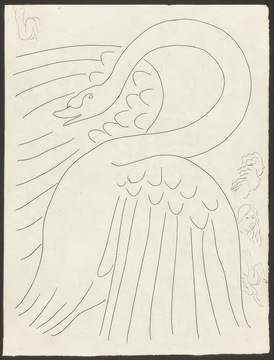 Quelques sonnets : Frontispice, planche 24 des Poésies de Mallarmé - Henri Matisse