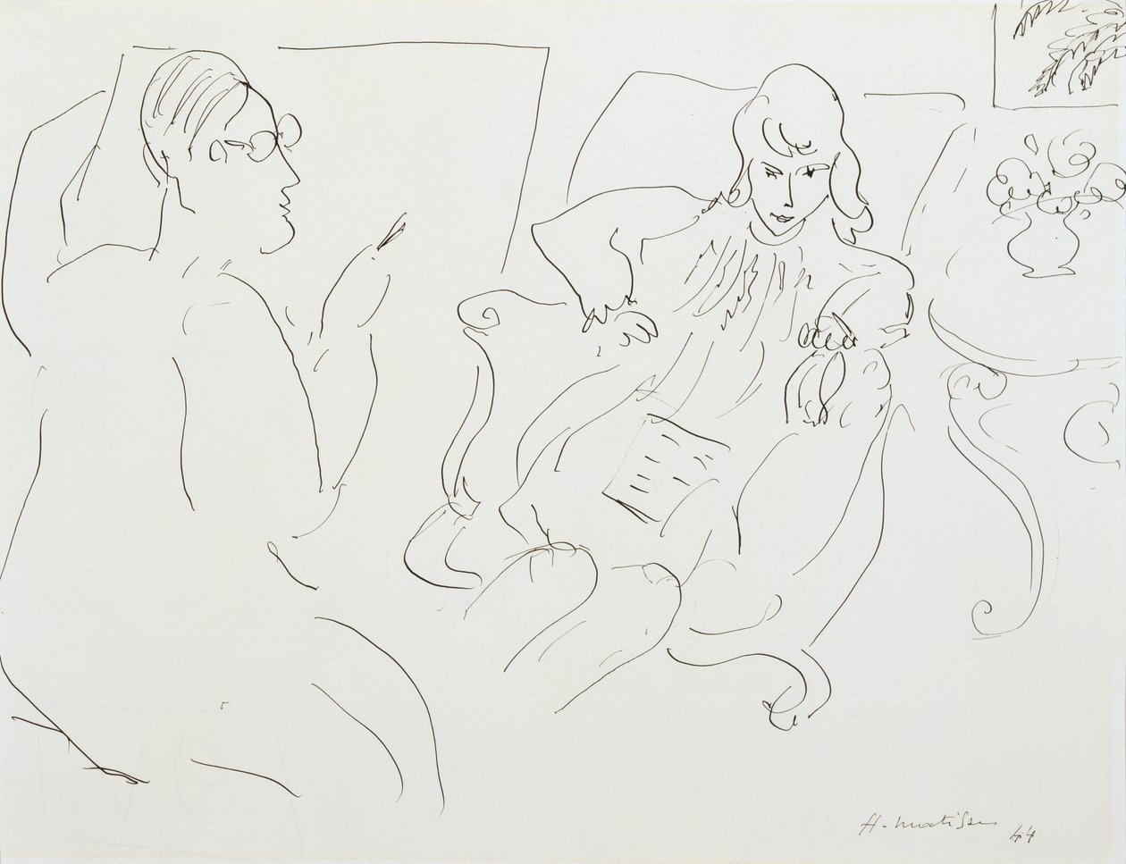 Artiste avec modèle - Henri Matisse