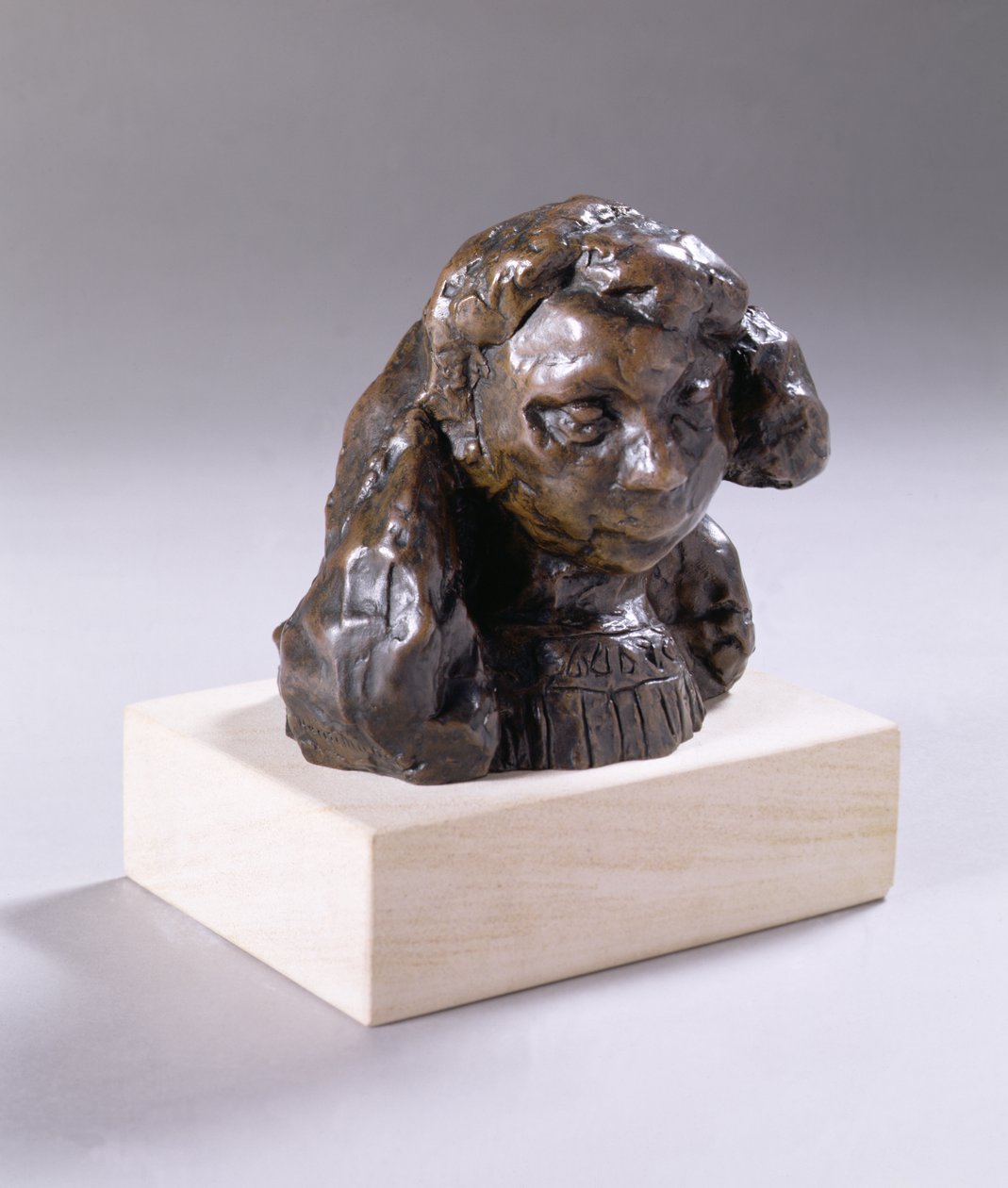 Buste de Fillette (Marguerite), vers 1905-06 (bronze à patine brune) - Henri Matisse