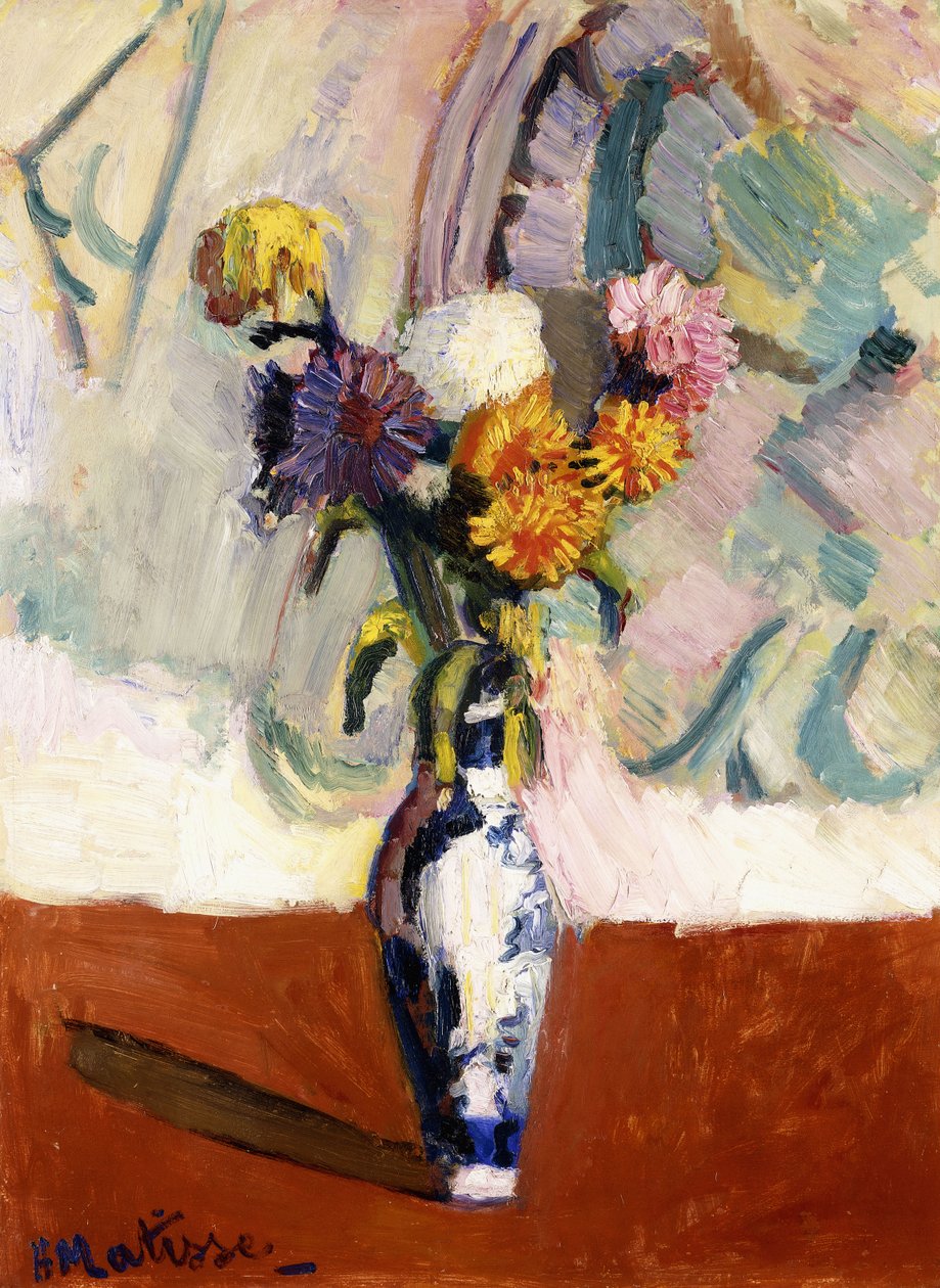 Chrysanthèmes dans un vase de Chine - Henri Matisse