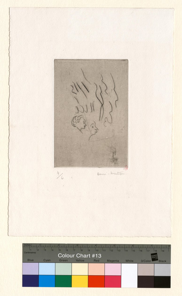 Deux petits profils (essai de morsure) - Henri Matisse