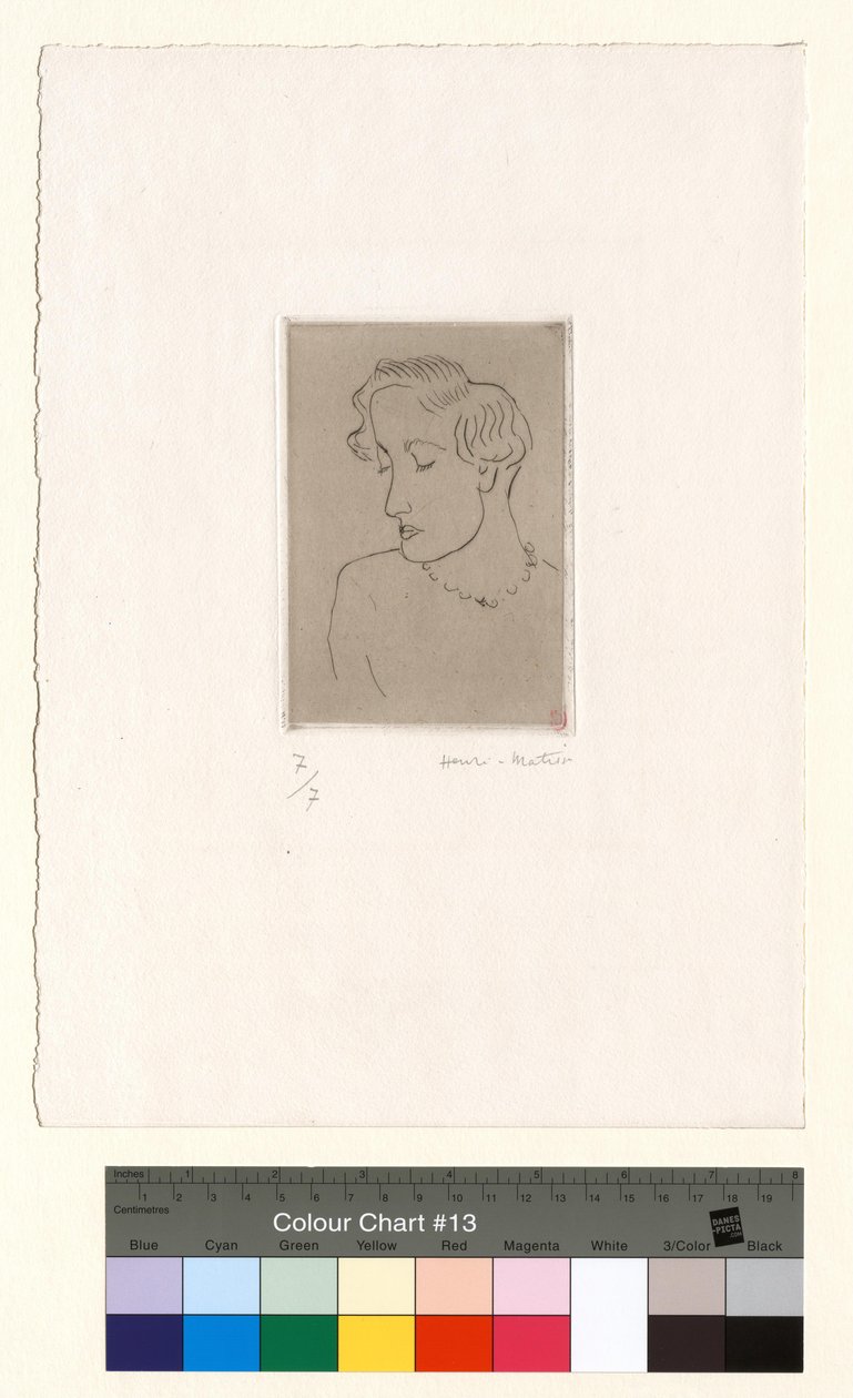 Femme aux yeux baissés, de 3/4 à gauche - Henri Matisse