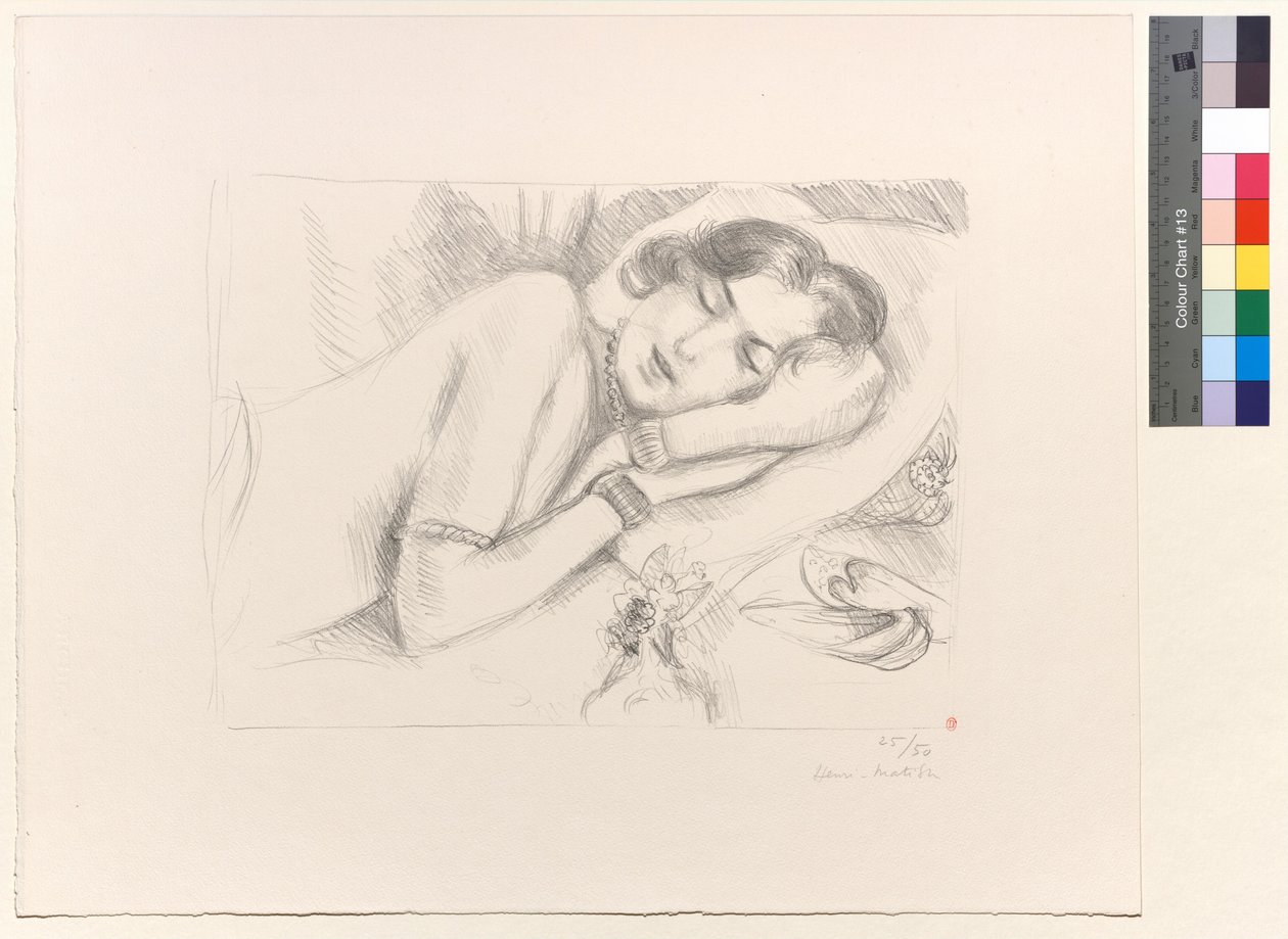 Figure endormie aux babouches - Henri Matisse