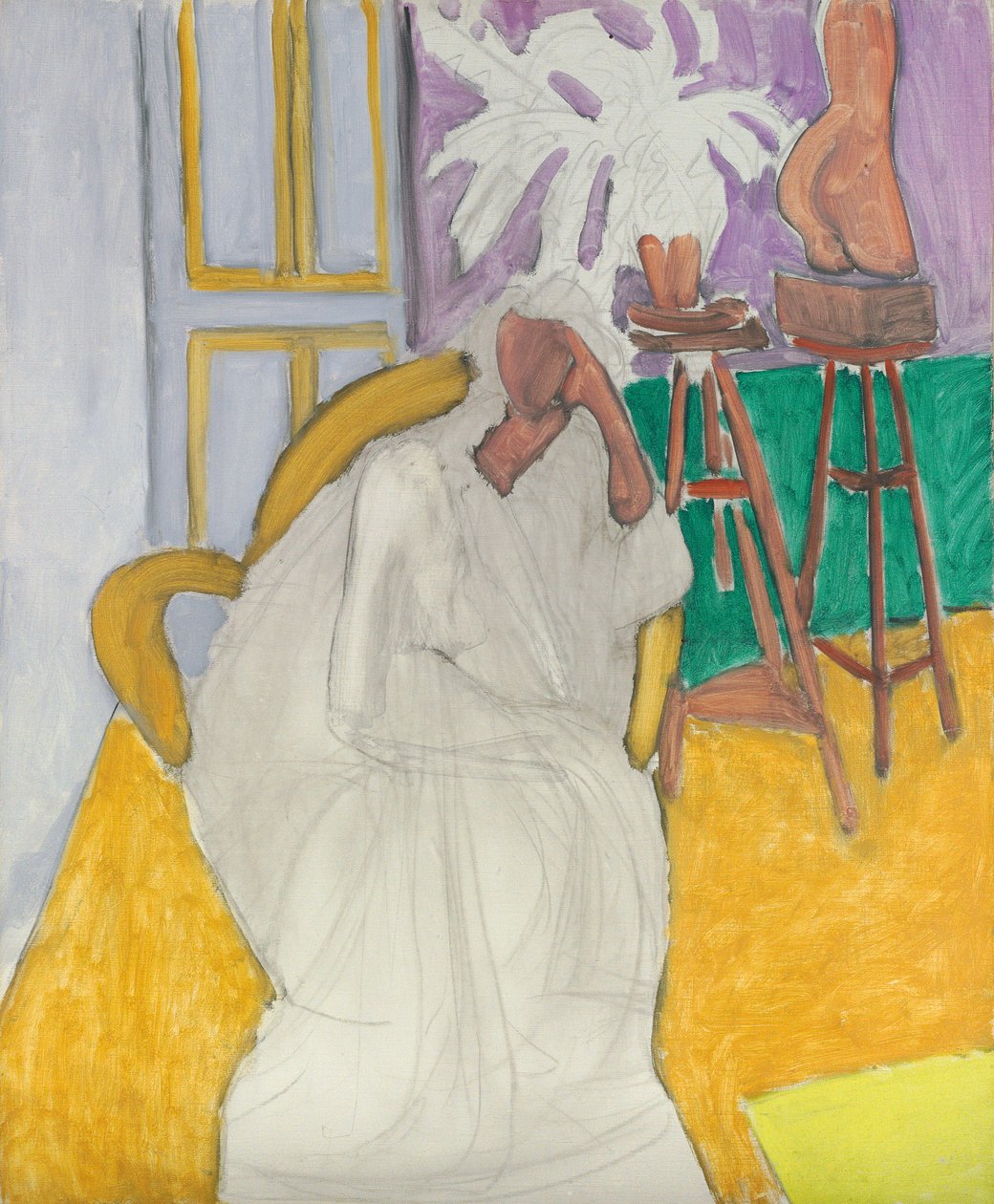 Figure assise et torse grec (La Gandoura) - Henri Matisse