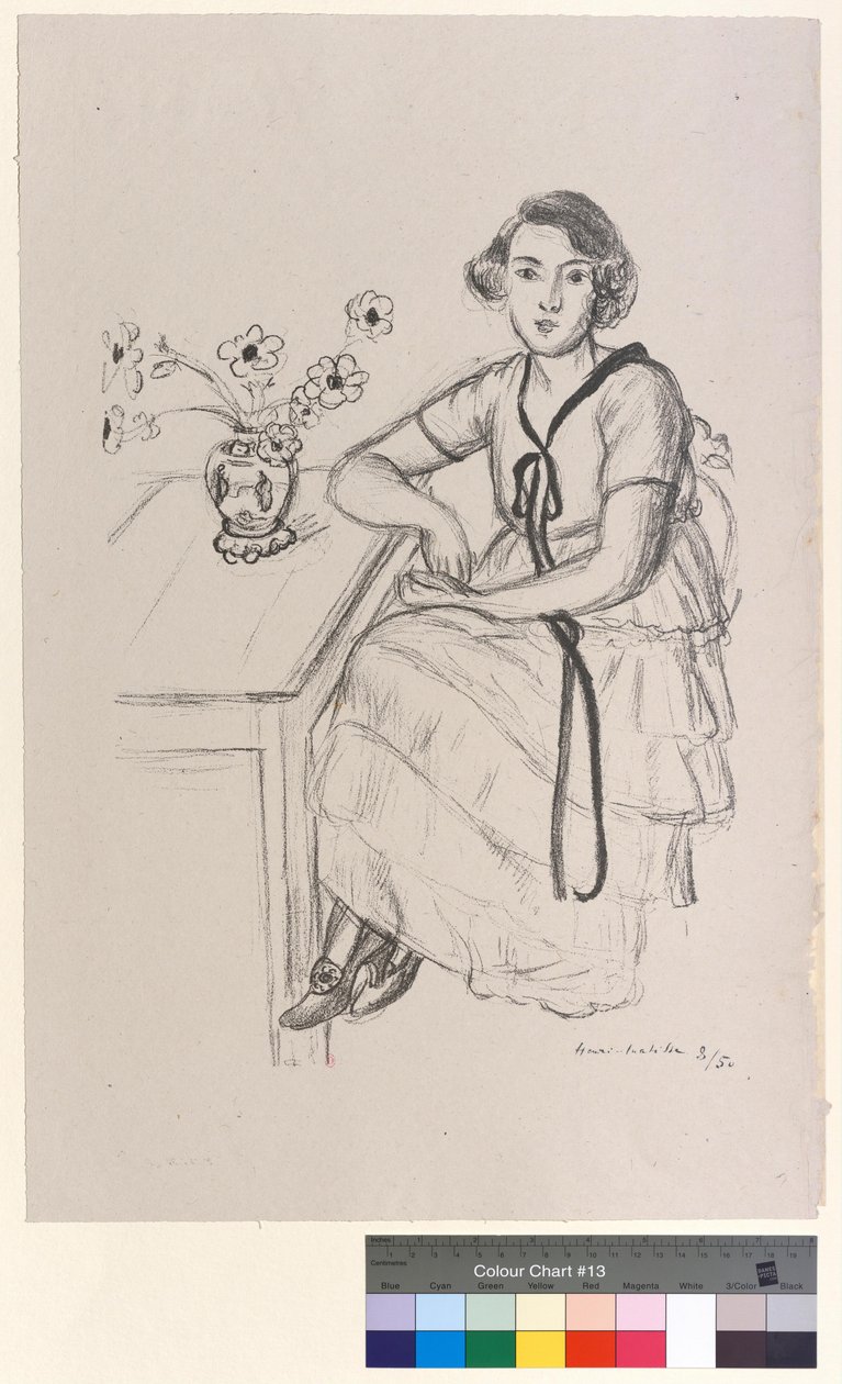 La robe jaune au ruban noir - Henri Matisse