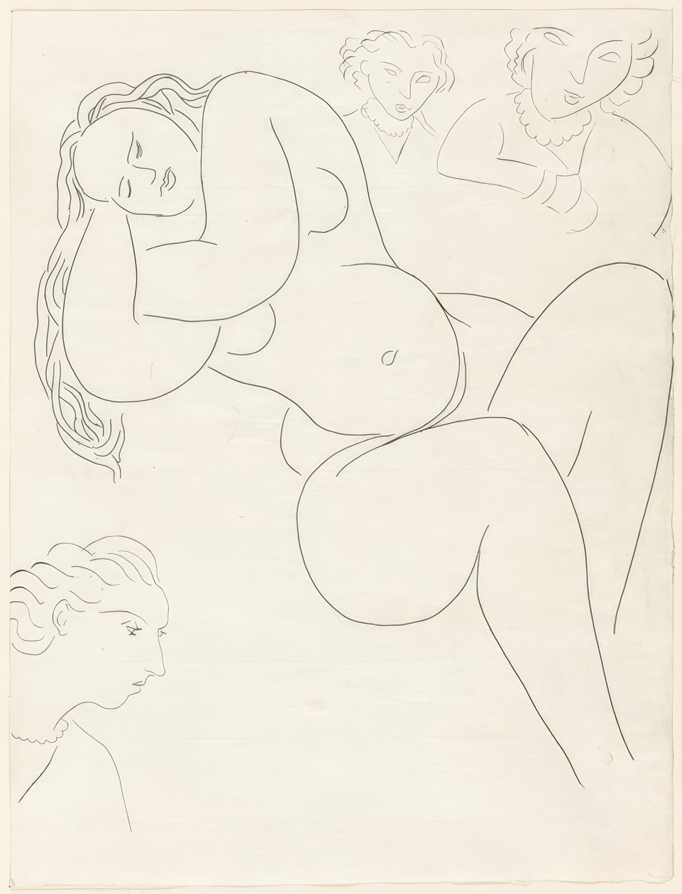 Le Sonneur, planche huit des Poésies de Mallarmé - Henri Matisse