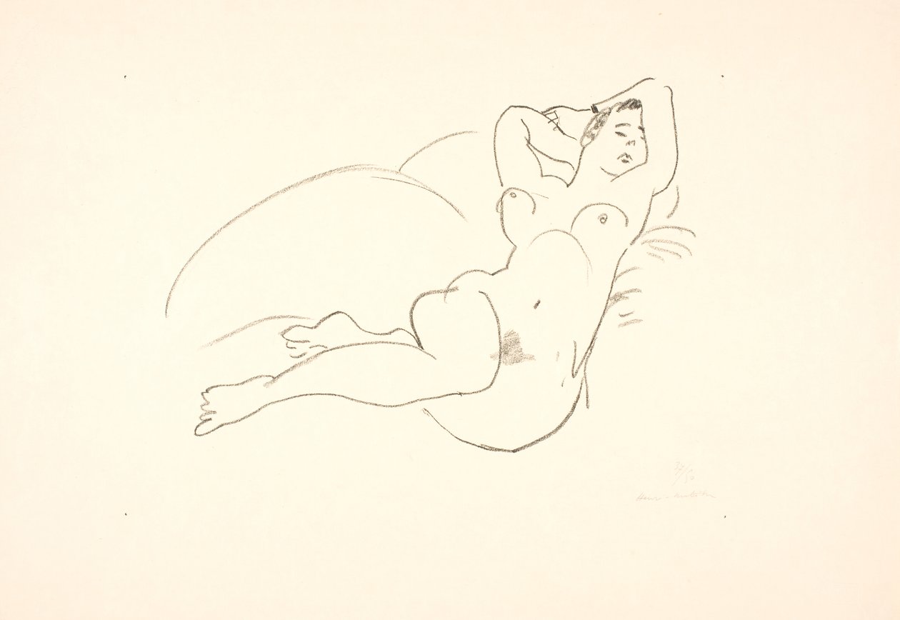 Modèle féminin nu, allongé - Henri Matisse