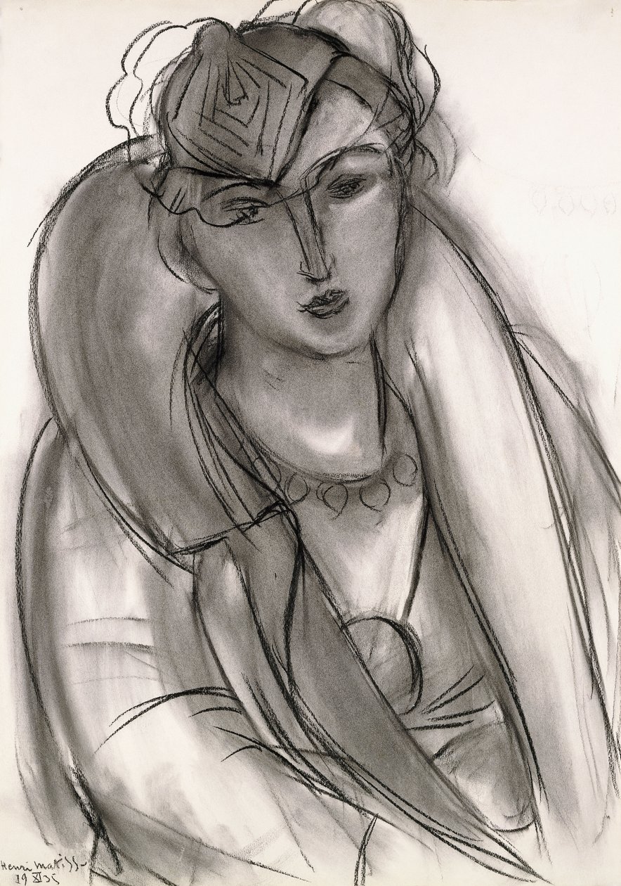 Lydia (étude pour le portrait en veste bleue) - Henri Matisse