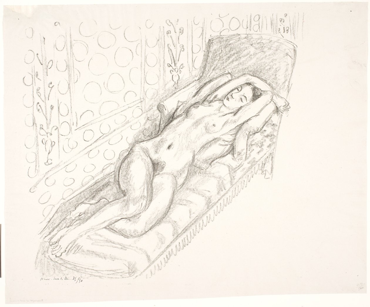 Femme nue, allongée sur une chaise longue - Henri Matisse