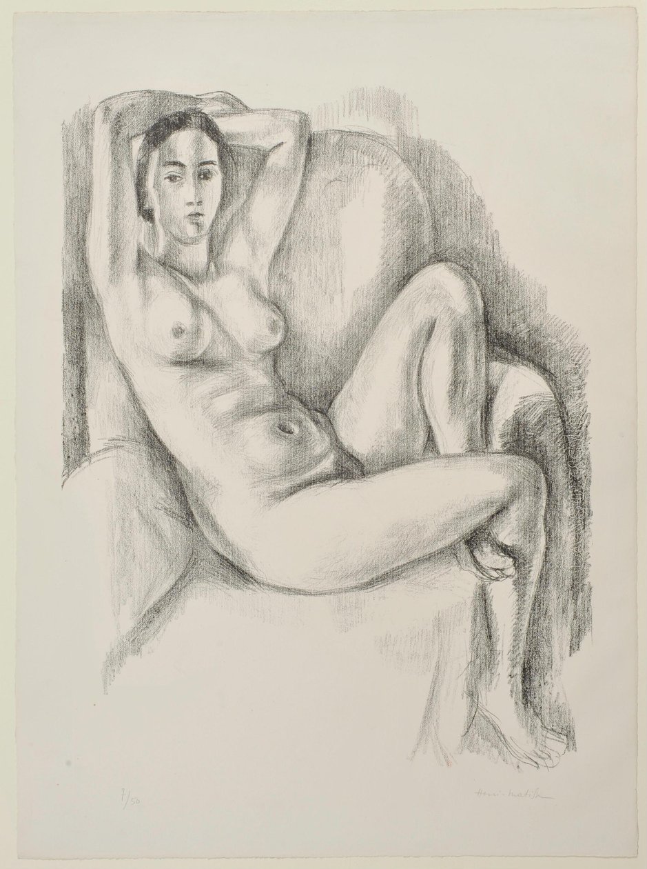 Nu au coussin bleu - Henri Matisse