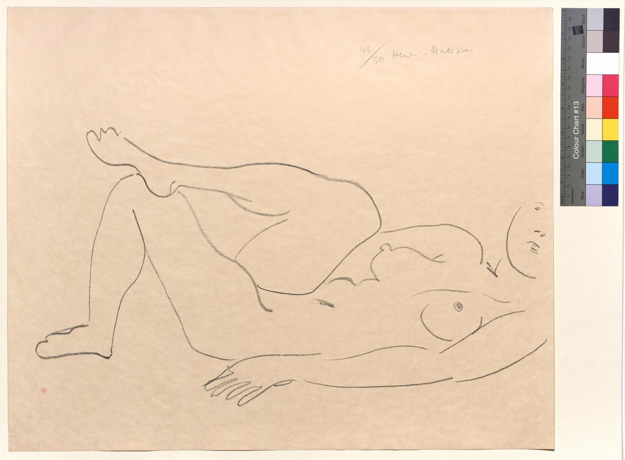 Nu couché au visage incomplet : Etude de jambes - Henri Matisse