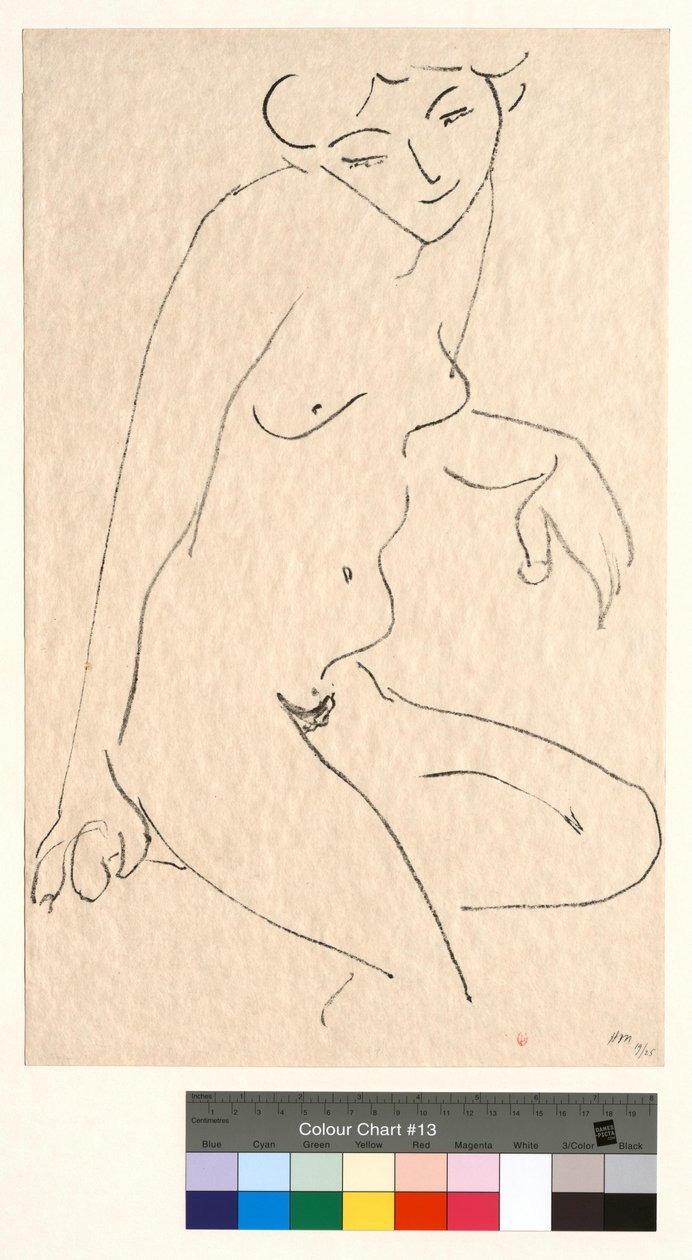 Nu de trois-quarts, la tête penchée - Henri Matisse