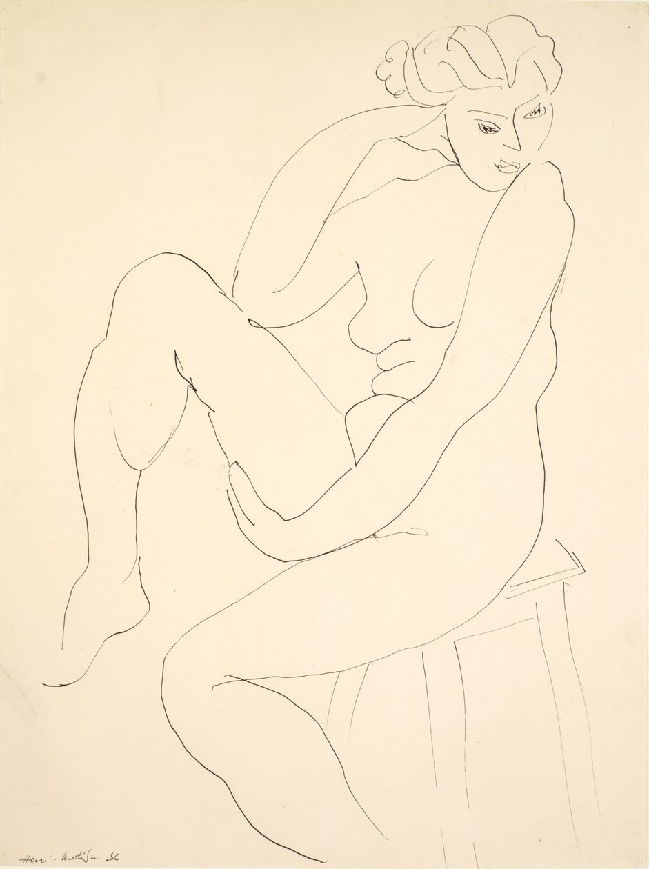 Nu assis sur un tabouret - Henri Matisse