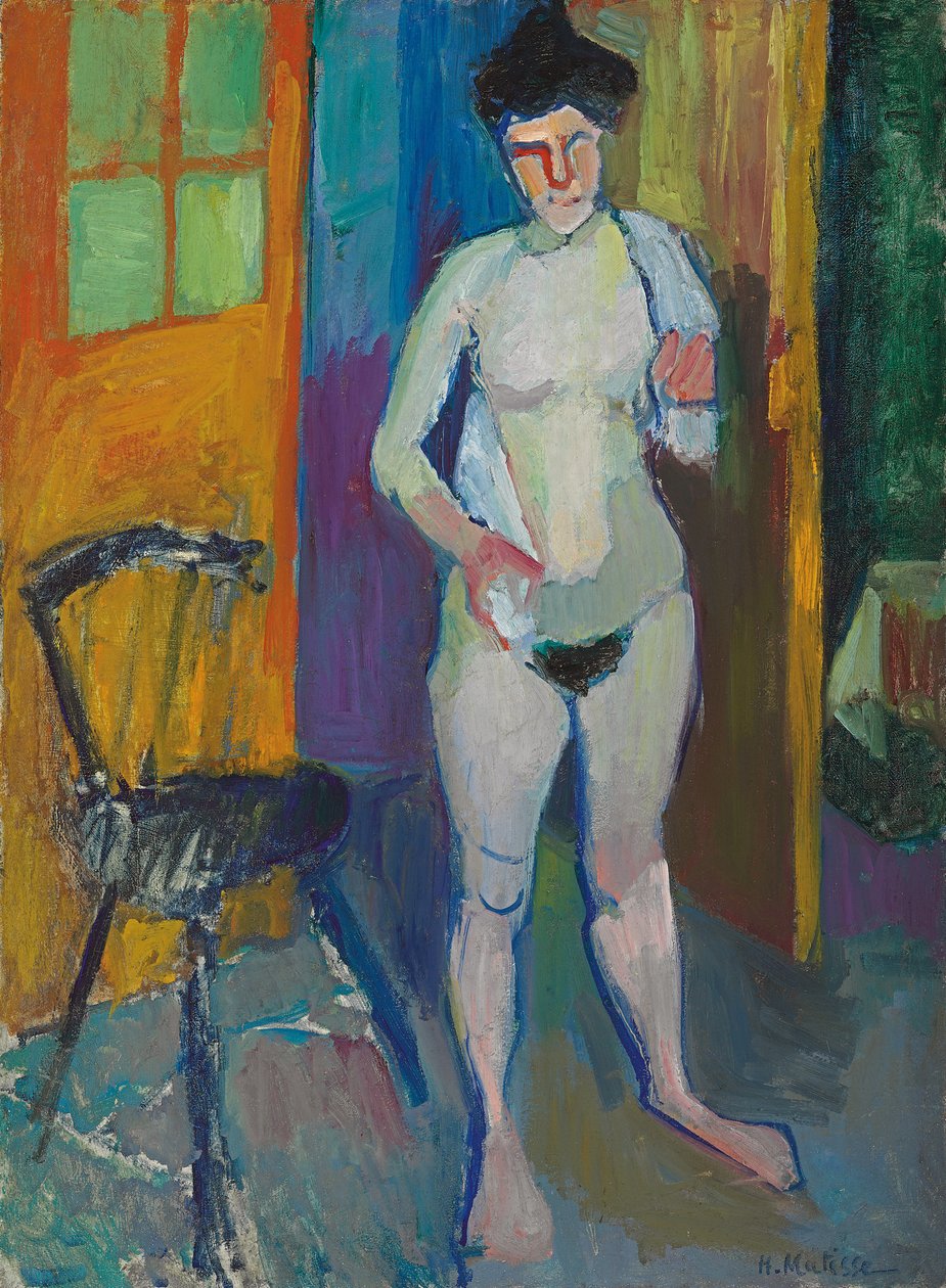 Nu avec serviette blanche, vers 1901-1903 (huile sur toile) - Henri Matisse