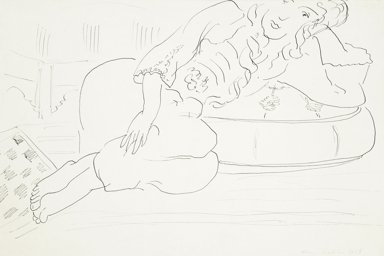Odalisque damier, coussin - Henri Matisse