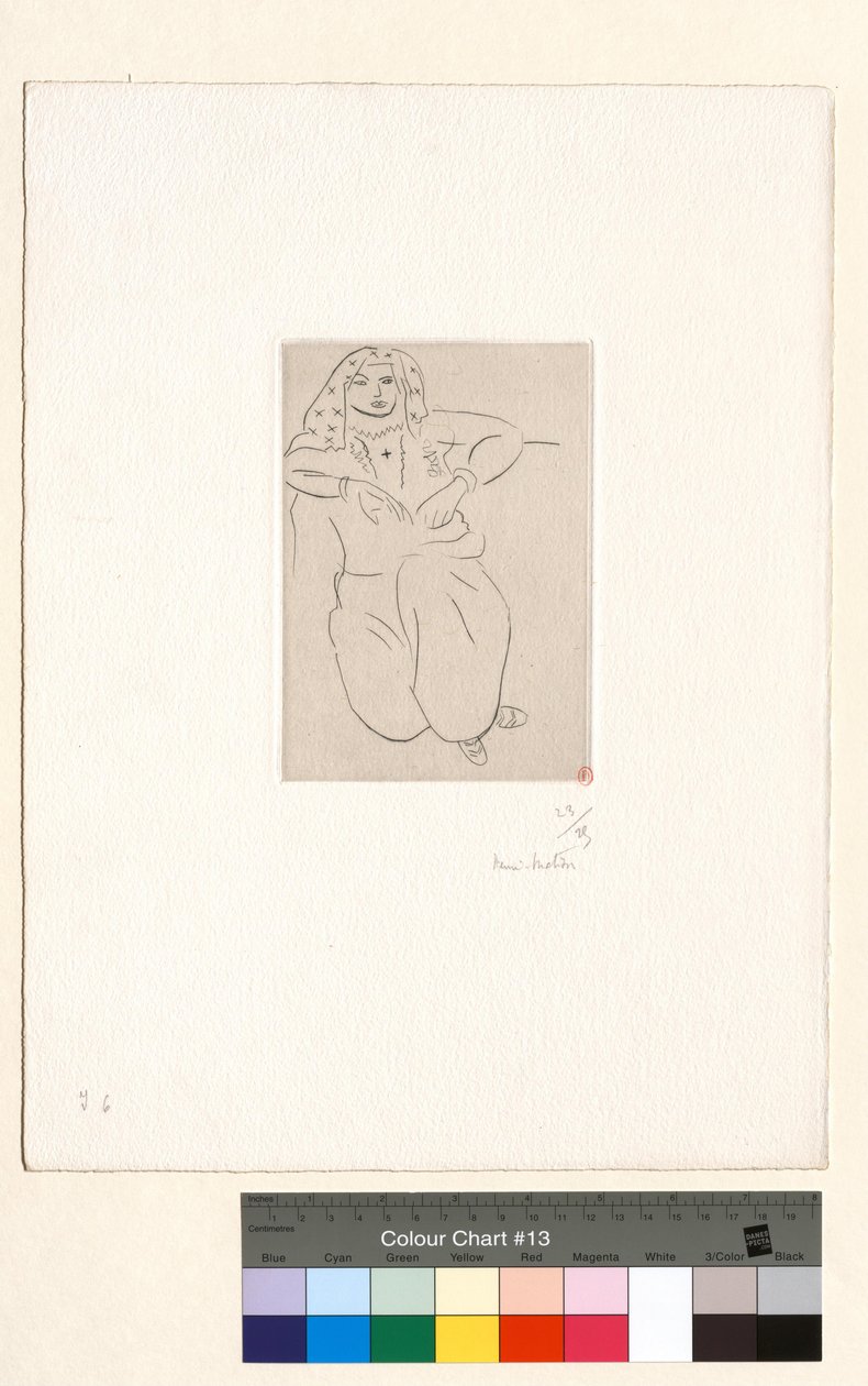 Orientale, tatouage en croix sur la poitrine - Henri Matisse