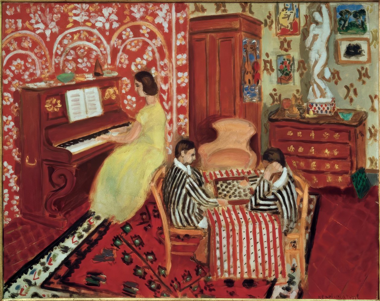 Pianiste et joueurs de dame - Henri Matisse
