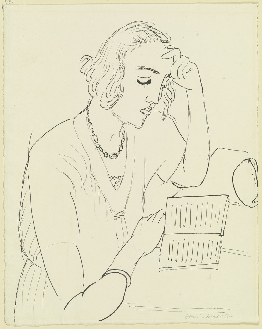 Une femme en train de lire - Henri Matisse