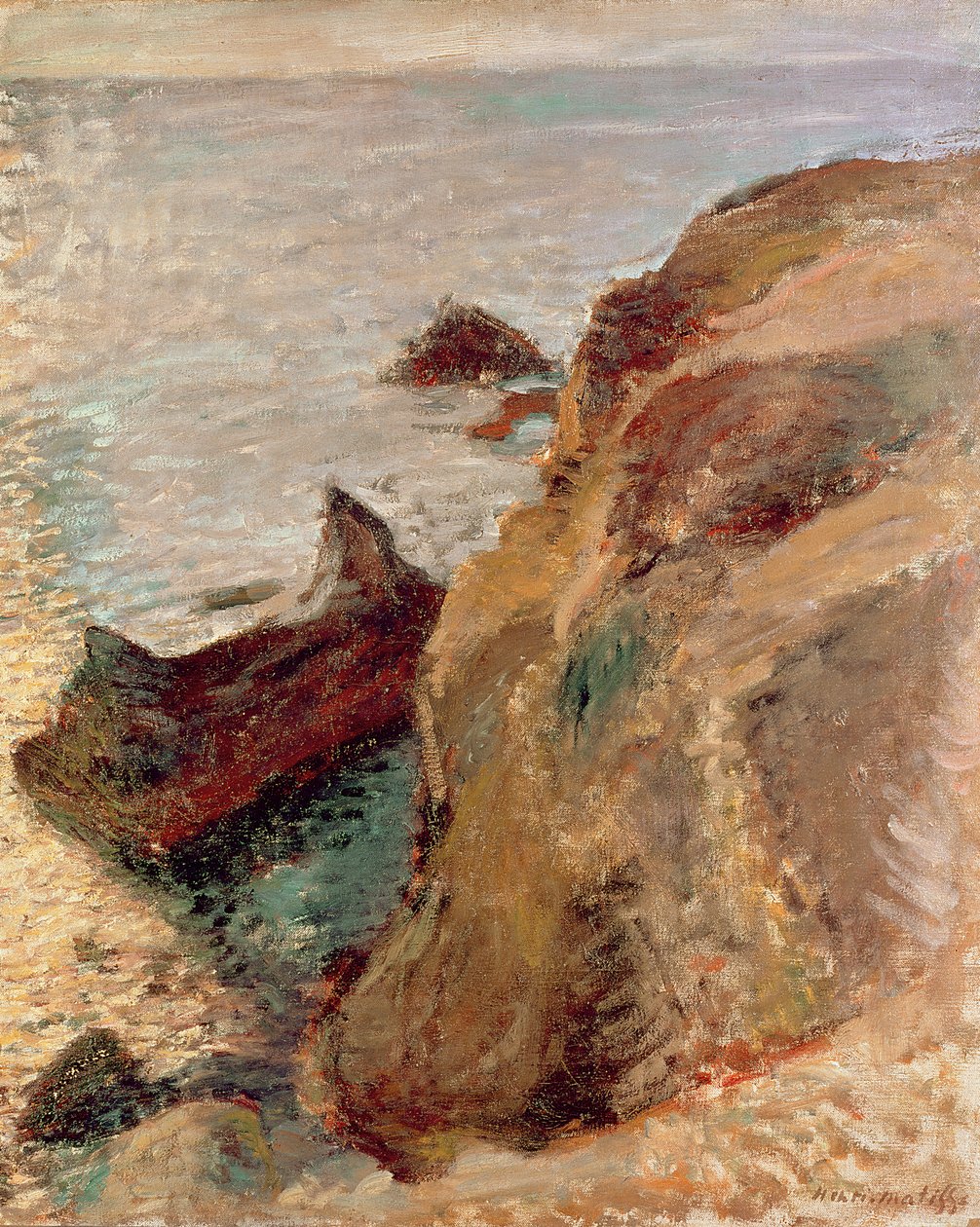 Les rochers et la mer - Henri Matisse